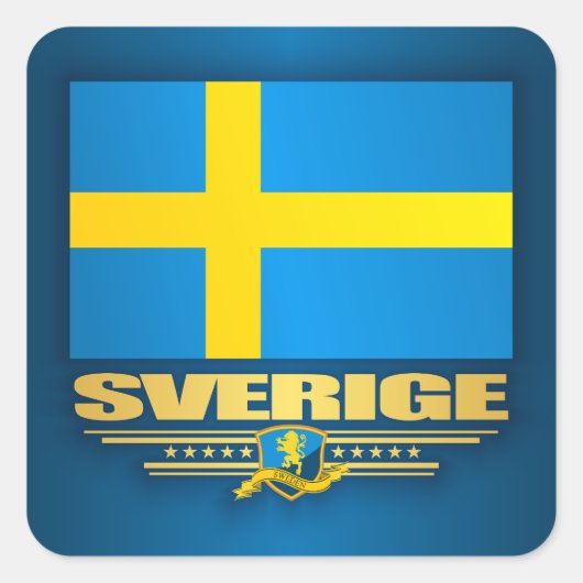 Sticker Carré Konungariket Sverige (Devant)