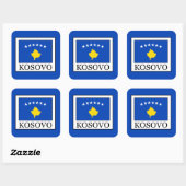 Sticker Carré Kosovo (Feuille)