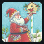 STICKER CARRÉ KRIS KRINGLE & CARDINALS CHRISTMAS PÈRE NOËL STICK<br><div class="desc">TOUJOURS AMI,  KRIS KRINGLE PARTAGE SES TWEETS. Tôle BÂTIMENTS DE NOËL,  Carré *Personnaliser ... Rechercher Les Articles Correspondants Susan Brack Design</div>