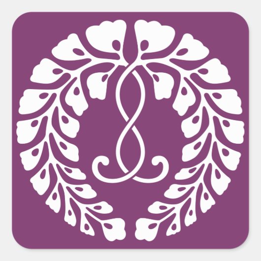 Sticker Carré Kujo wisteria (Devant)