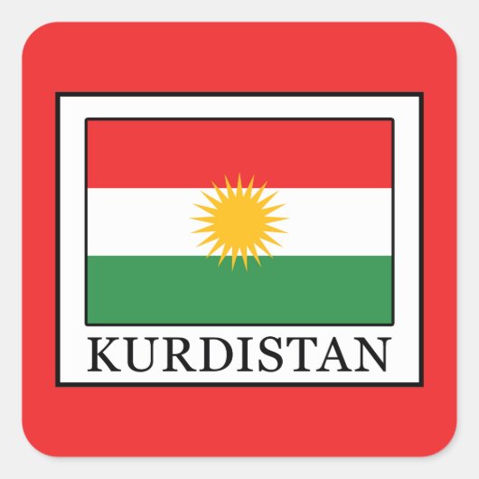 Sticker Carré Kurdistan (Devant)