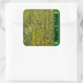 STICKER CARRÉ KUSH CITRON NYC (Sac)