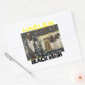STICKER CARRÉ KUSH NOIR DE HARLEM (Enveloppe)