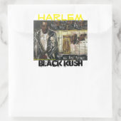 STICKER CARRÉ KUSH NOIR DE HARLEM (Sac)