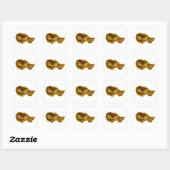 Sticker Carré Kuyang (Feuille)