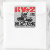 Sticker Carré KV-2 Char lourd soviétique (Sac)