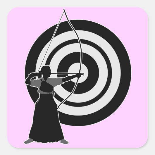 Sticker Carré Kyudo2 (Devant)