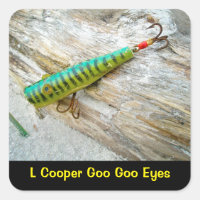 L Cooper Goo Goo Eyes Antique Pêche Lure