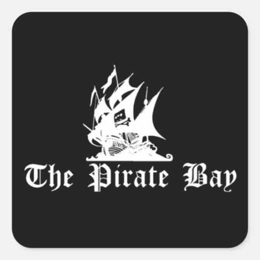 Sticker Carré La baie de Pirate (Devant)