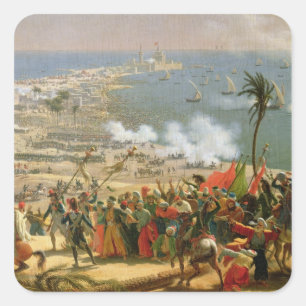 Sticker Carré La bataille d'Aboukir, le 25 juillet 1799