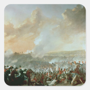 Sticker Carré La bataille de Waterloo, le 18 juin 1815