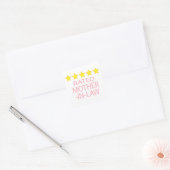 Sticker Carré La belle-mère cinq étoiles (Enveloppe)