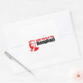 Sticker Carré La bête de Benghazi (Enveloppe)