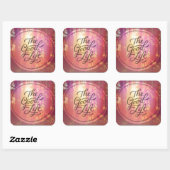 Sticker Carré La Bonne Vie (Feuille)