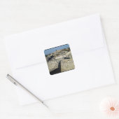 Sticker Carré La butte d'Hissarlik, site de (Enveloppe)