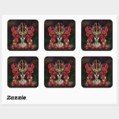 Sticker Carré La Calavera Catrina (Feuille)