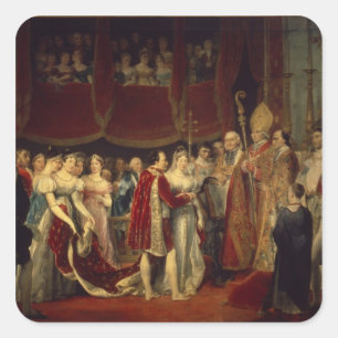 Sticker Carré La cérémonie du mariage