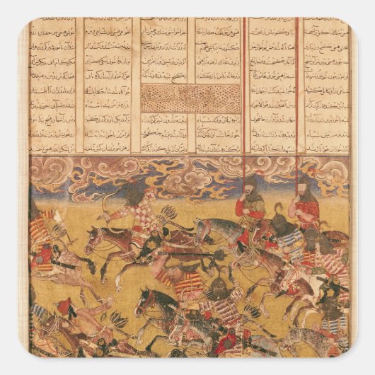 Sticker Carré La charge des Cavaliers de Faramouz (Devant)