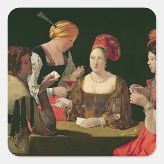 Sticker Carré La Cheat avec l'As des Diamants (Devant)