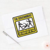 Sticker Carré La chemise de gouvernement (Enveloppe)