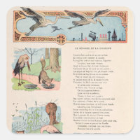 La cigogne et le renard des fables