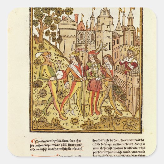 Sticker Carré La Cité de Dieu et la Cité de ce siècle (Devant)