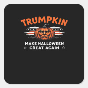 Sticker Carré La citrouille rend l'Halloween grand à nouveau cla