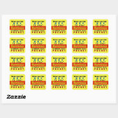 Sticker Carré LA CLÉ - (Options de forme) (Feuille)