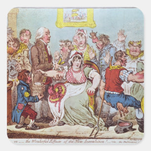 Sticker Carré La cloque de vache ou les effets merveilleux