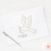 Sticker Carré La colombe de la paix (Enveloppe)