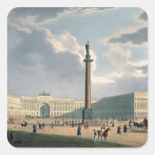 Sticker Carré La colonne d'Alexandre et les sièges sociaux