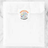 Sticker Carré La connaissance est ma superpuissance (Sac)