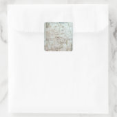 Sticker Carré La construction de la tour de Babel (Sac)