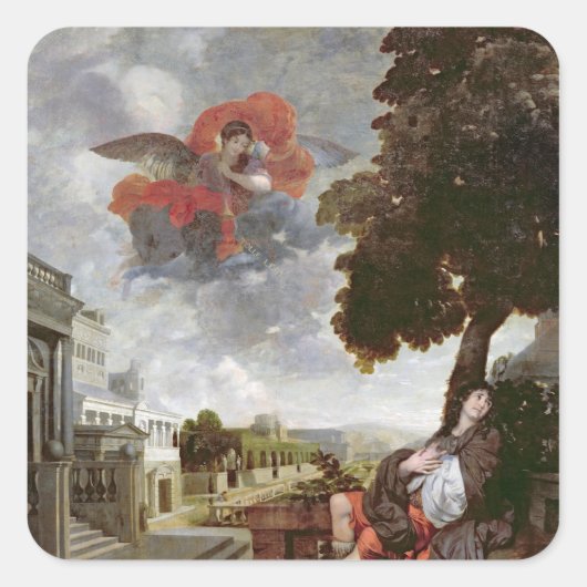 Sticker Carré La conversion de St. Augustine, c.1663 (Devant)