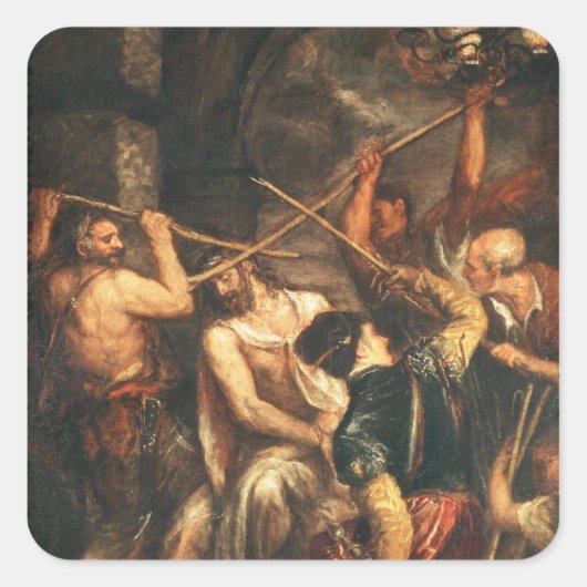 Sticker Carré La Courbe aux épines (Devant)