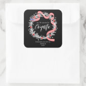 Sticker Carré La couronne de Noël Coquito (Sac)