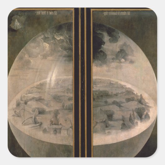 Sticker Carré La création du monde 2 (Devant)