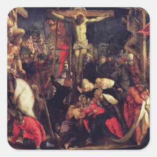 Sticker Carré La crucifixion 2