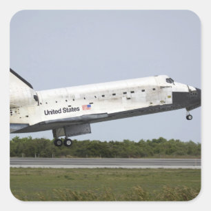 Sticker Carré La découverte de navette spatiale approche