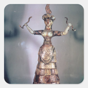 Sticker Carré La déesse des Serpents