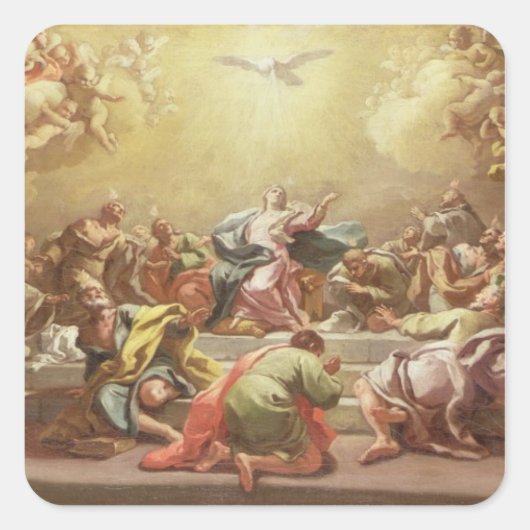 Sticker Carré La descente de l'Esprit Saint (Devant)