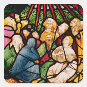 Sticker Carré La descente du Saint-Esprit, c.1400