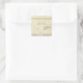 Sticker Carré La dissolution de l'Empire occidental 476 ap. (Sac)