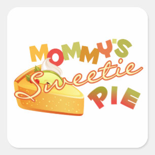 Sticker Carré La douce tarte de maman
