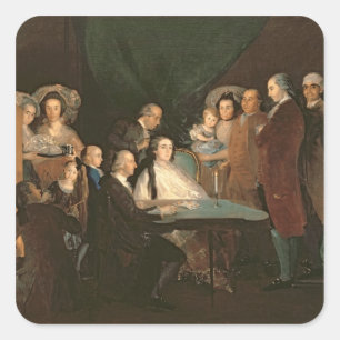 Sticker Carré La Famille de l'infante Don Luis de Borbon