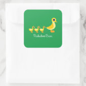 Sticker Carré La famille du canard (Sac)