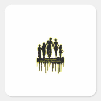 Sticker Carré La Famille Est Toute Personne Qui Vous Aime Incond