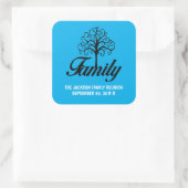 Sticker Carré La famille riante (Sac)