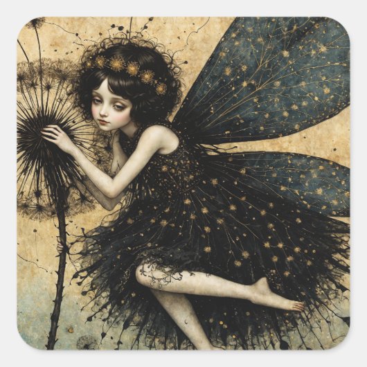 Sticker Carré La fée de Dandylion (Devant)