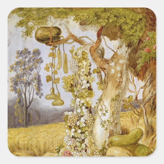 Sticker Carré La fertilité de la Terre (Devant)